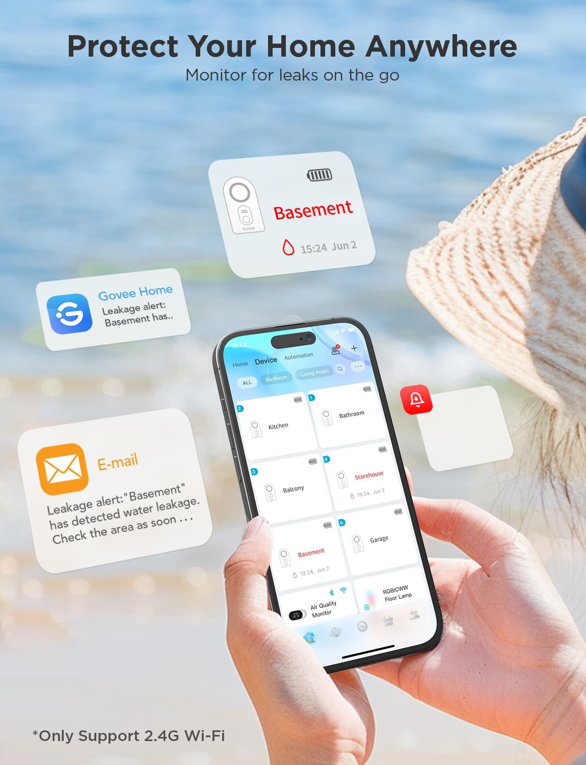 Govee WiFi Water Sensor 