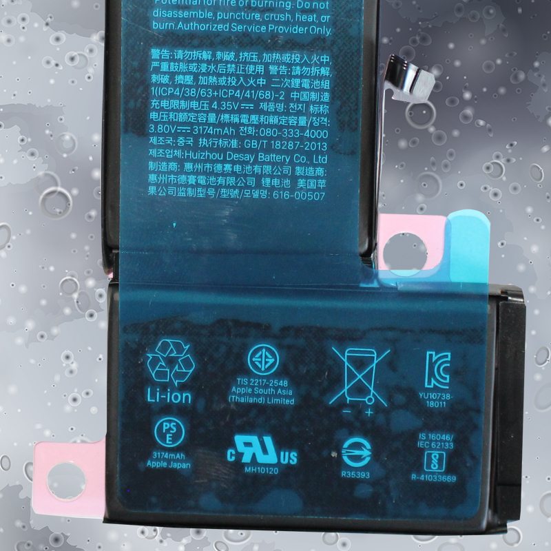 3174mAh Li-ion Battery Replacement for iPhone XS Max 6.5 in. With Repair Tool Kit Set