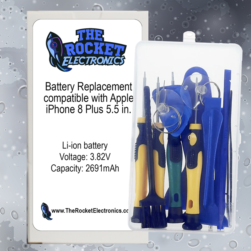 Battery Replacement compatible with iPhone 8 Plus 5.5 in. With Repair Tool Kit Set