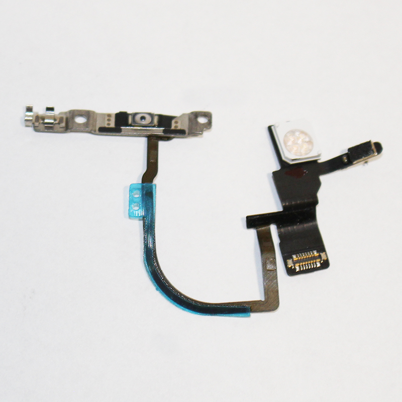 OEM Power ON/OFF Switch Button Flex Cable with Metal Plate Replacement Part for iPhone XS Max