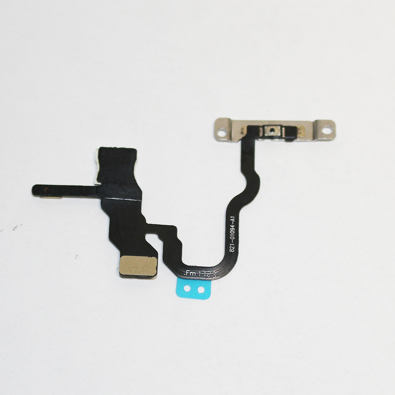 Power On/Off Flex Cable Replacement Part with Metal Plate for iPhone X