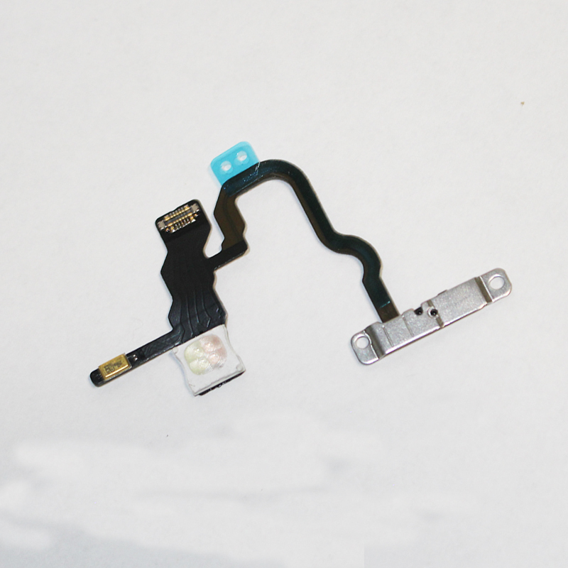 Power On/Off Flex Cable Replacement Part with Metal Plate for iPhone X