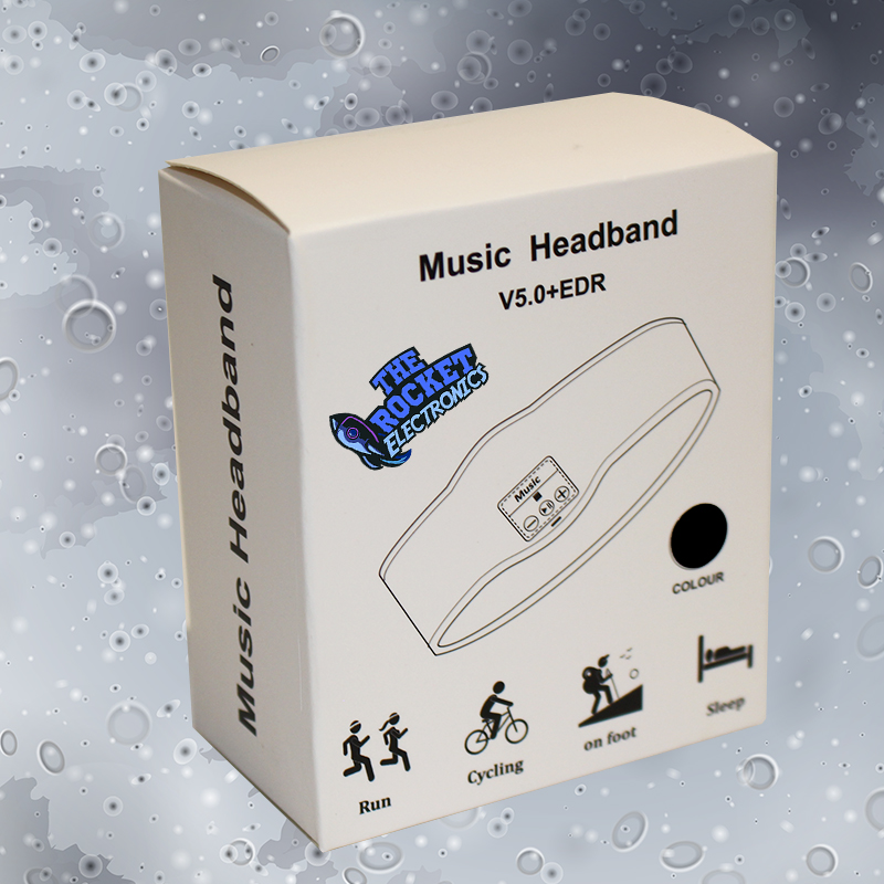 Bluetooth Headband Wireless Music Sleeping Earphone Headphone Sleep Earbud HD Stereo Speaker for Sleeping, Workout, Jogging, Yoga - Black