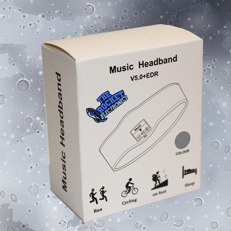 Bluetooth Headband Wireless Music Sleeping Earphone Headphone Sleep Earbud HD Stereo Speaker for Sleeping, Workout, Jogging, Yoga - Grey